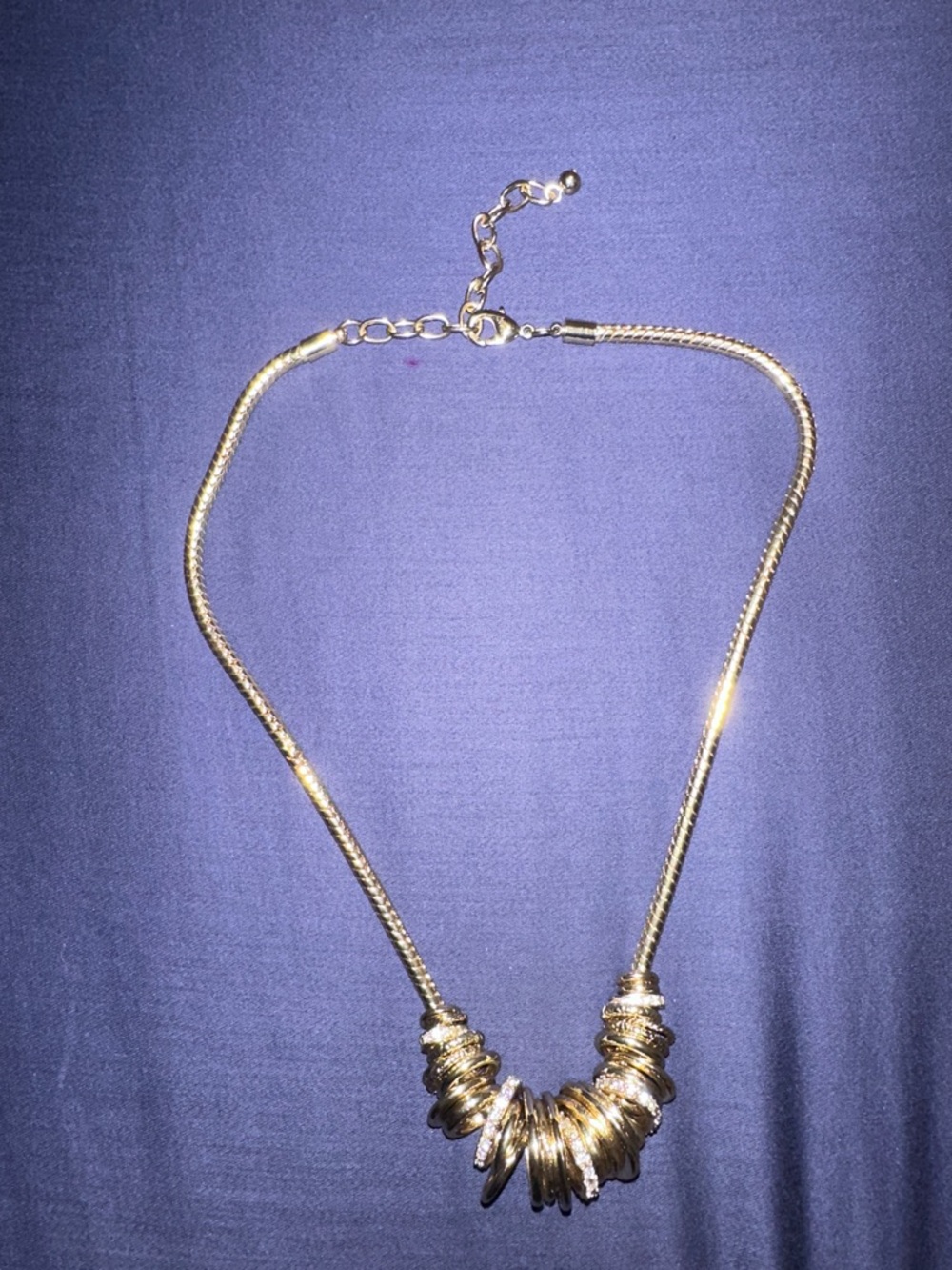Macy's Gold-Tone Multi-Ring Statement Necklace